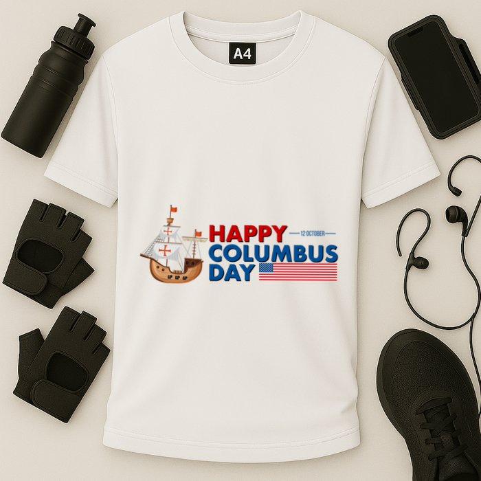 Happy Columbus Day 1492 Performance Shirt