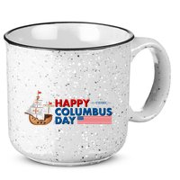 Happy Columbus Day 1492 15oz Campfire Ceramic Mug