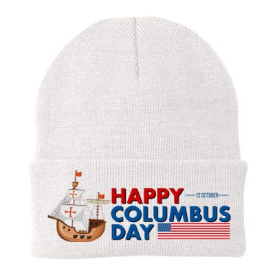 Happy Columbus Day 1492 Knit Cap Winter Beanie