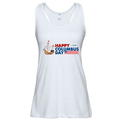Happy Columbus Day 1492 Ladies Essential Flowy Tank
