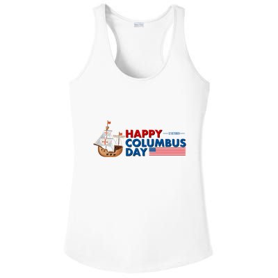Happy Columbus Day 1492 Ladies PosiCharge Competitor Racerback Tank