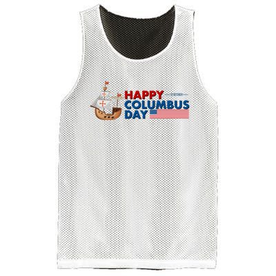 Happy Columbus Day 1492 Mesh Reversible Basketball Jersey Tank