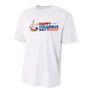 Happy Columbus Day 1492 Performance Sprint T-Shirt