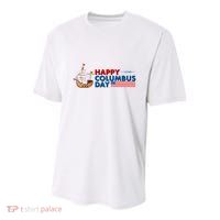 Happy Columbus Day 1492 Youth Performance Sprint T-Shirt
