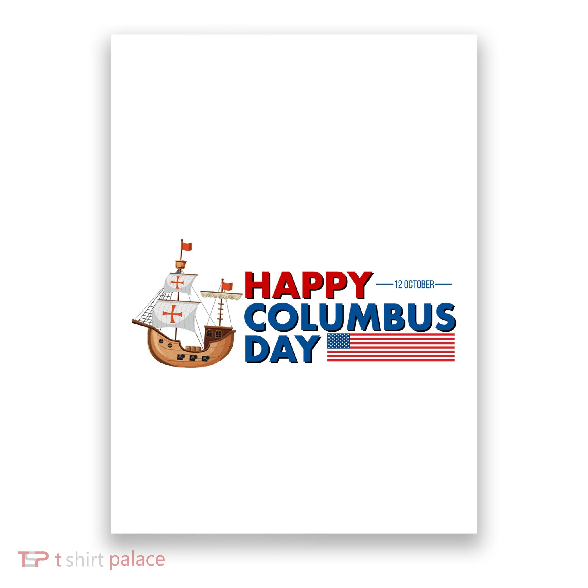 Happy Columbus Day 1492 Poster