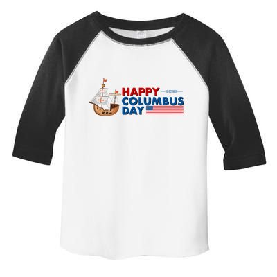 Happy Columbus Day 1492 Toddler Fine Jersey T-Shirt