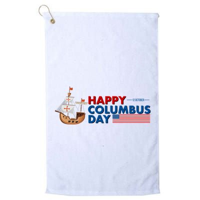Happy Columbus Day 1492 Golf Towel