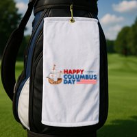 Happy Columbus Day 1492 Golf Towel