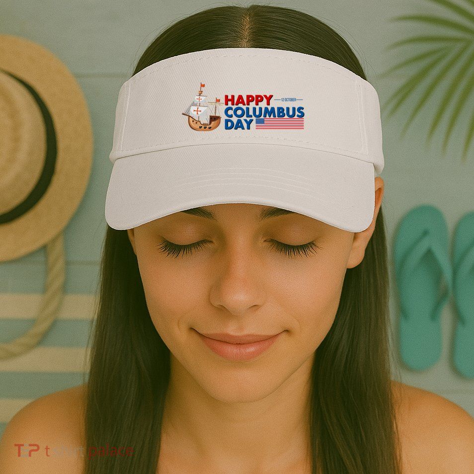 Happy Columbus Day 1492 Visor