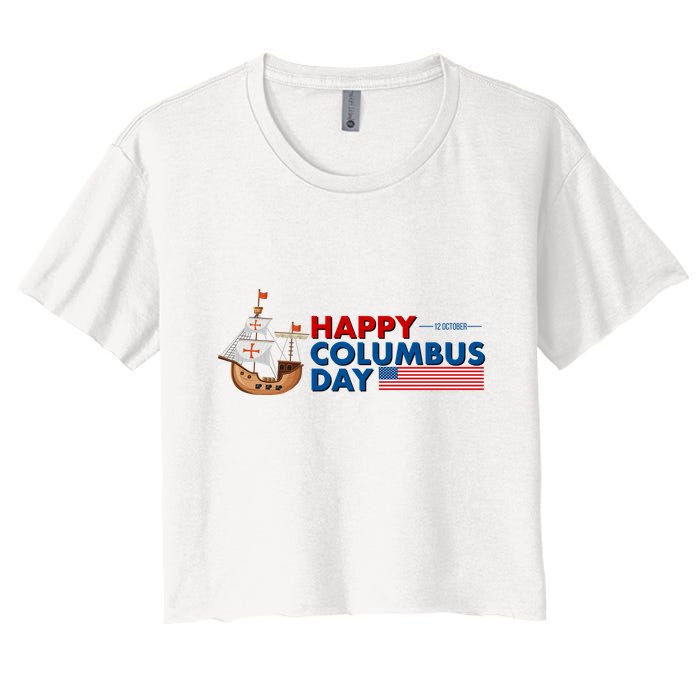Happy Columbus Day 1492 Crop Top