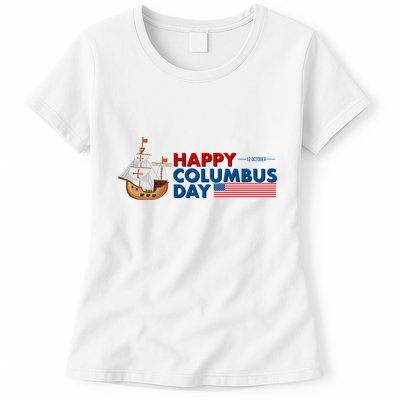 Happy Columbus Day 1492 Womens T-Shirt