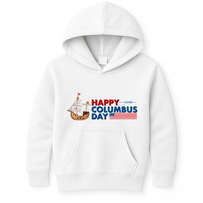 Happy Columbus Day 1492 Kids Hoodie