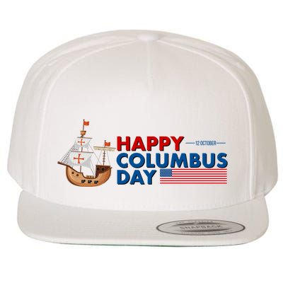 Happy Columbus Day 1492 Wool Snapback Cap