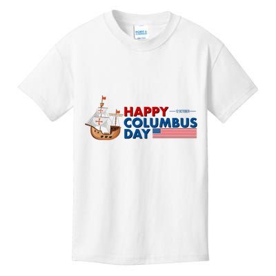 Happy Columbus Day 1492 Kids T-Shirt