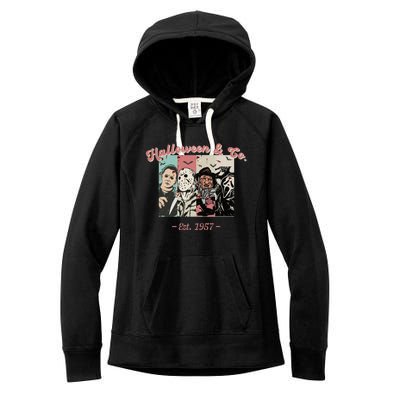 Halloween Co Est 1957 Scream Spooky Halloween Groovy Retro Women's Fleece Hoodie