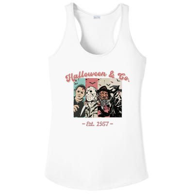 Halloween Co Est 1957 Scream Spooky Halloween Groovy Retro Ladies PosiCharge Competitor Racerback Tank