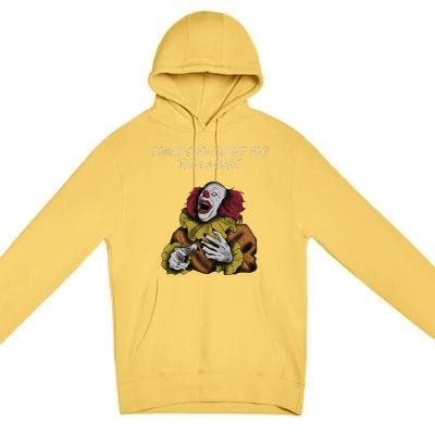 Halloween Creepy Evil Spooky Killer Clown Laughs October Premium Pullover Hoodie