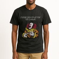 Halloween Creepy Evil Spooky Killer Clown Laughs October Tall T-Shirt