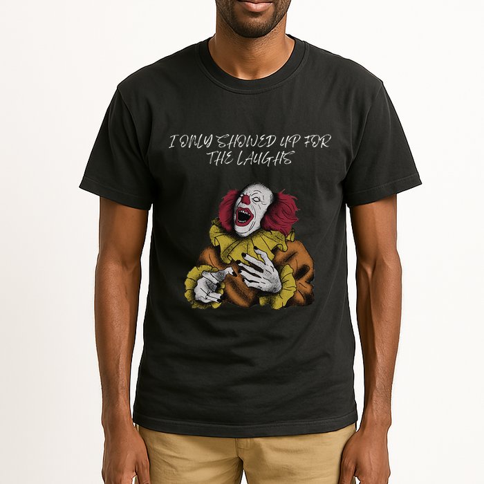 Halloween Creepy Evil Spooky Killer Clown Laughs October Tall T-Shirt