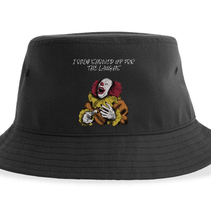 Halloween Creepy Evil Spooky Killer Clown Laughs October Sustainable Bucket Hat