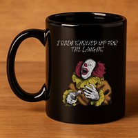 Halloween Creepy Evil Spooky Killer Clown Laughs October 11oz C Handle Ceramic Mug