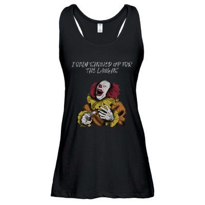 Halloween Creepy Evil Spooky Killer Clown Laughs October Ladies Essential Flowy Tank