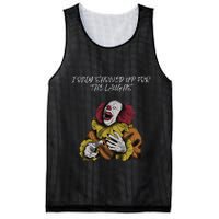 Halloween Creepy Evil Spooky Killer Clown Laughs October Mesh Reversible Basketball Jersey Tank