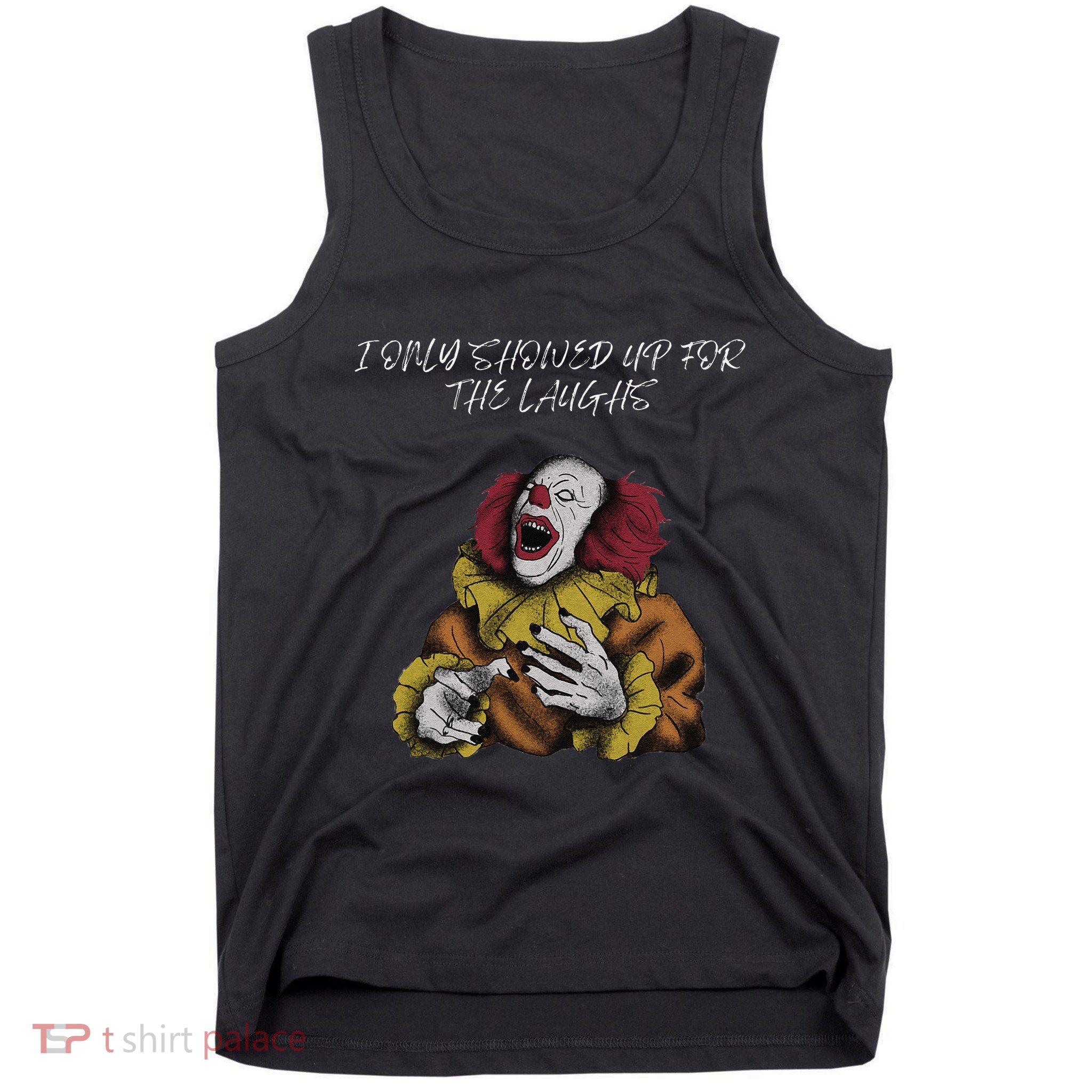 Halloween Creepy Evil Spooky Killer Clown Laughs October Tank Top