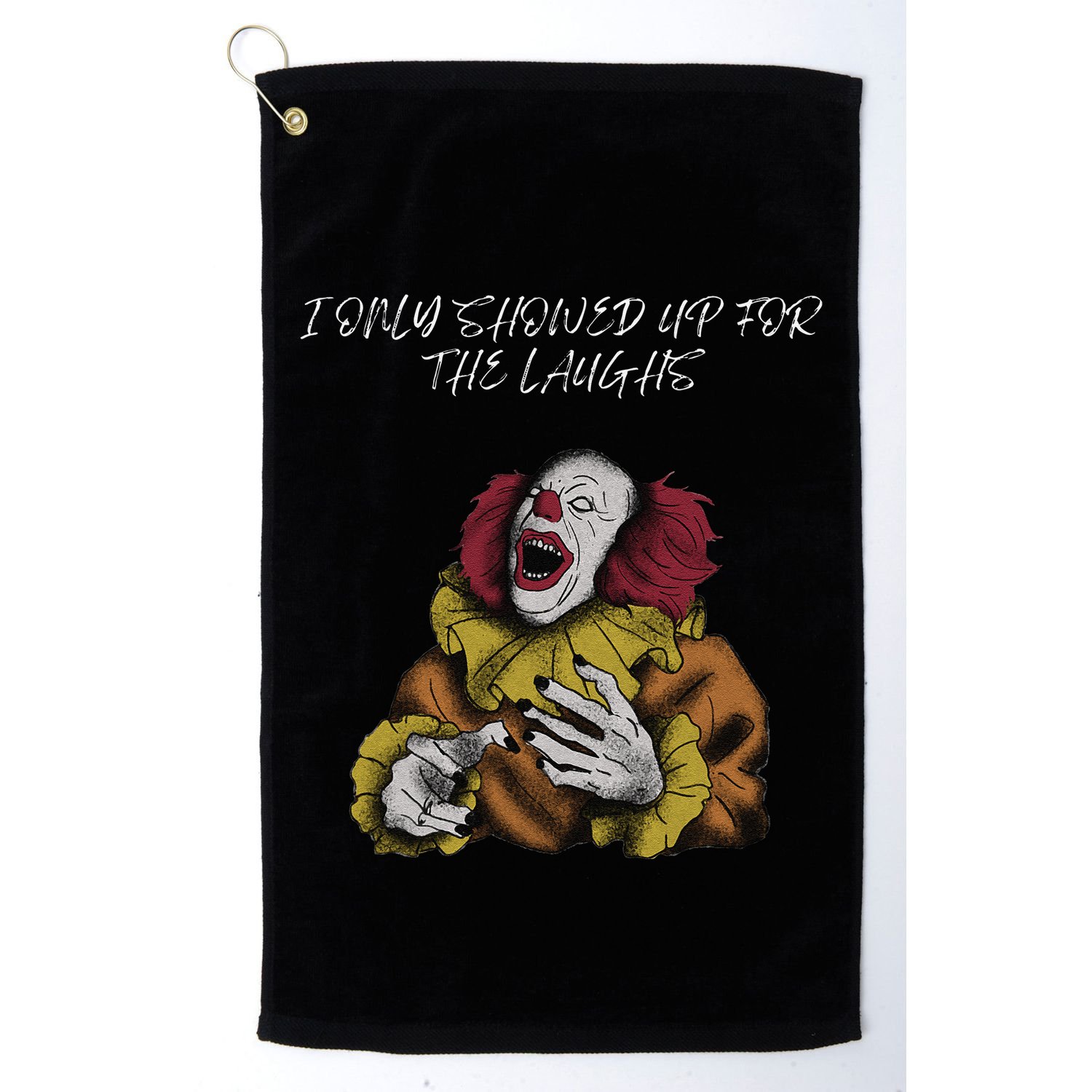 Halloween Creepy Evil Spooky Killer Clown Laughs October Golf Towel