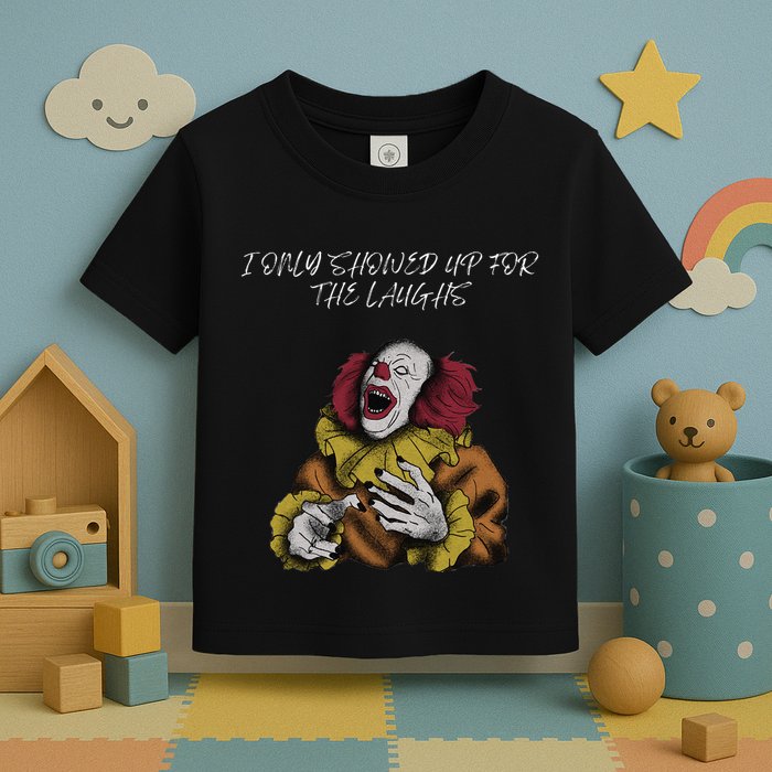 Halloween Creepy Evil Spooky Killer Clown Laughs October Toddler T-Shirt