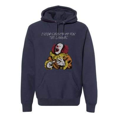 Halloween Creepy Evil Spooky Killer Clown Laughs October Premium Hoodie