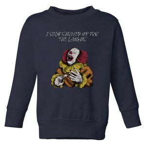 Halloween Creepy Evil Spooky Killer Clown Laughs October Toddler Sweatshirt