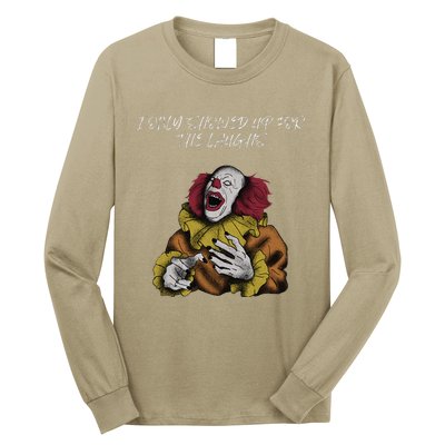 Halloween Creepy Evil Spooky Killer Clown Laughs October Long Sleeve Shirt