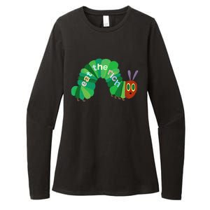 Hungry Caterpillar Eat The Rich Caterpillar Fruit Feminist Womens CVC Long Sleeve Shirt