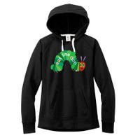 Hungry Caterpillar Eat The Rich Caterpillar Fruit Feminist Women's Fleece Hoodie