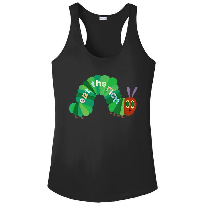 Hungry Caterpillar Eat The Rich Caterpillar Fruit Feminist Ladies PosiCharge Competitor Racerback Tank