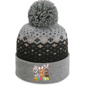 Hree Cat Easter Day Cats Kitten Gift The Baniff Cuffed Pom Beanie