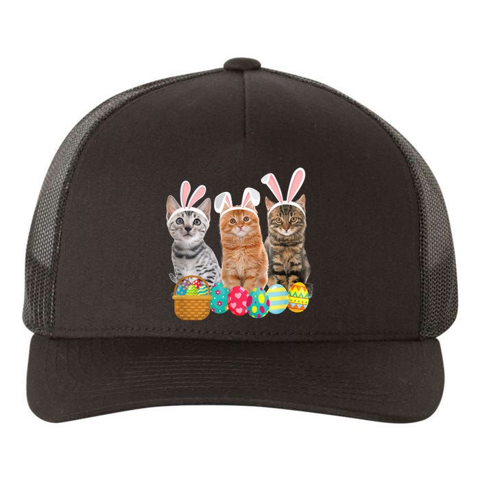 Hree Cat Easter Day Cats Kitten Gift Yupoong Adult 5-Panel Trucker Hat