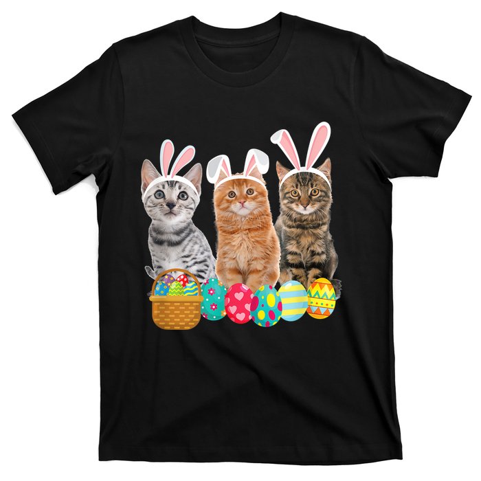 Hree Cat Easter Day Cats Kitten Gift T-Shirt