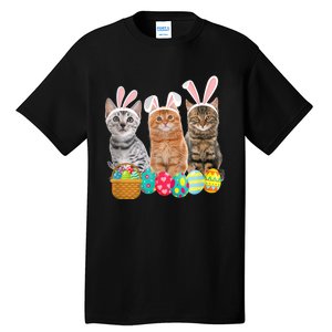 Hree Cat Easter Day Cats Kitten Gift Tall T-Shirt