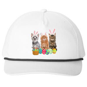 Hree Cat Easter Day Cats Kitten Gift Snapback Five-Panel Rope Hat