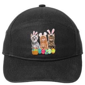 Hree Cat Easter Day Cats Kitten Gift 7-Panel Snapback Hat