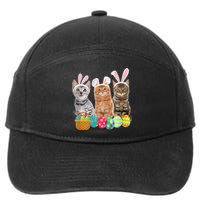 Hree Cat Easter Day Cats Kitten Gift 7-Panel Snapback Hat