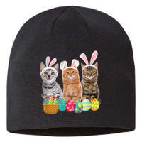 Hree Cat Easter Day Cats Kitten Gift Sustainable Beanie