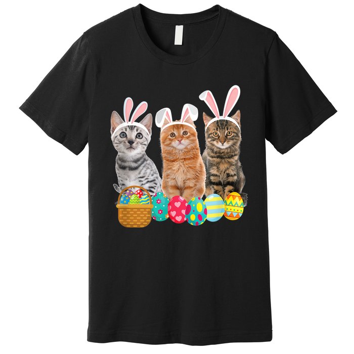 Hree Cat Easter Day Cats Kitten Gift Premium T-Shirt