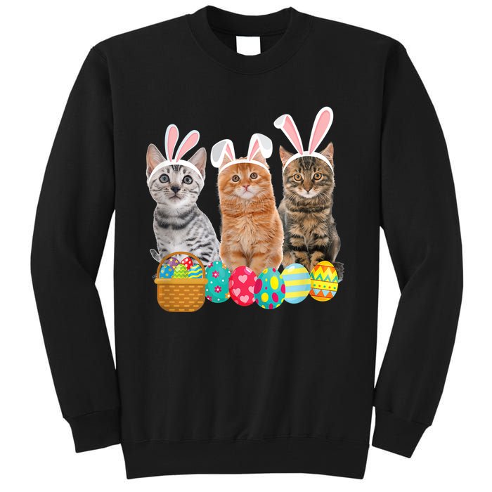 Hree Cat Easter Day Cats Kitten Gift Tall Sweatshirt