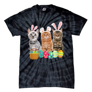 Hree Cat Easter Day Cats Kitten Gift Tie-Dye T-Shirt