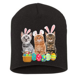 Hree Cat Easter Day Cats Kitten Gift Short Acrylic Beanie