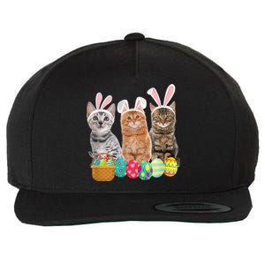 Hree Cat Easter Day Cats Kitten Gift Wool Snapback Cap