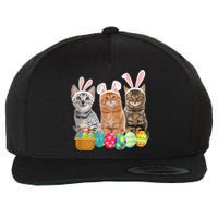 Hree Cat Easter Day Cats Kitten Gift Wool Snapback Cap